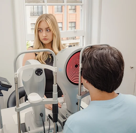 Eyelid lesion assessment at Eye Clinic London